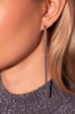 My Jewellery Boucles D'oreilles 3 Longues Chaînes Universe Outlet