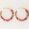 My Jewellery Boucles D'oreilles Art Avec Tresse Rose Best