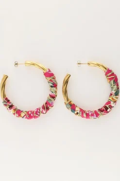 My Jewellery Boucles D'oreilles Art Avec Tresse Rose Best