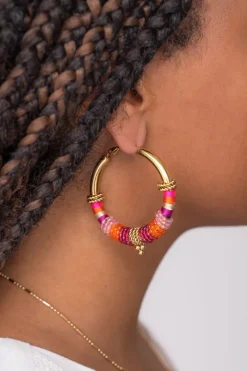 My Jewellery Boucles D'oreilles Art Bali Rose Sale