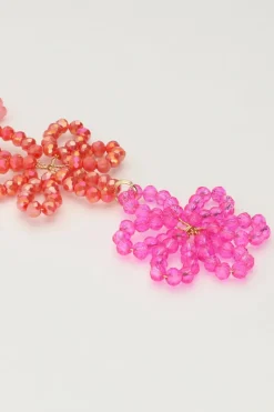 My Jewellery Boucles D'oreilles Avec 3 Fleurs Roses Hot