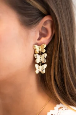My Jewellery Boucles D'oreilles Avec 3 Papillons Outlet