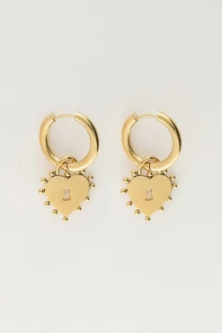 My Jewellery Boucles D'oreilles Avec Cadenas En Cœur Sale