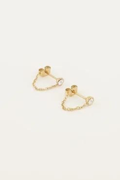My Jewellery Boucles D’oreilles Avec Chaîne Et Pierre Fashion