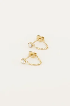 My Jewellery Boucles D’oreilles Avec Chaîne Et Pierre Fashion