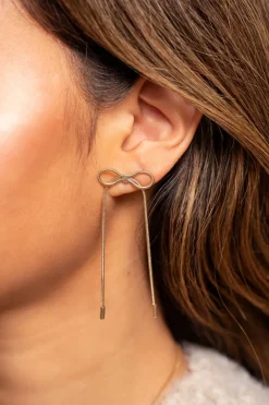 My Jewellery Boucles D'oreilles Avec Cordons Et Nœud New