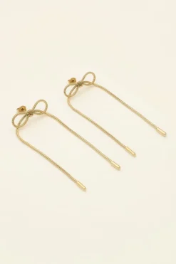My Jewellery Boucles D'oreilles Avec Cordons Et Nœud New