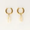 My Jewellery Boucles D'oreilles Avec Coquillage Et Perles Fashion