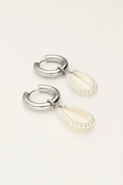 My Jewellery Boucles D'oreilles Avec Coquillage Et Perles Fashion