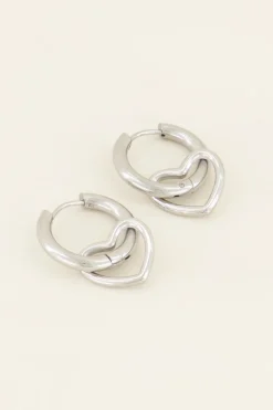 My Jewellery Boucles D’oreilles Avec Cœur Ajouré Best