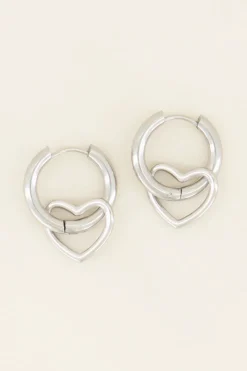 My Jewellery Boucles D’oreilles Avec Cœur Ajouré Best