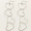 My Jewellery Boucles D'oreilles Avec Cœurs Ouverts Fashion