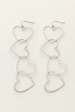 My Jewellery Boucles D'oreilles Avec Cœurs Ouverts Fashion