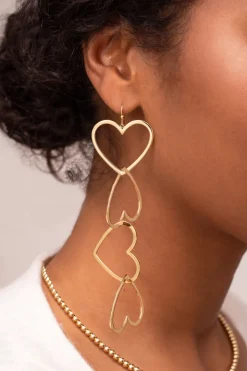 My Jewellery Boucles D'oreilles Avec Cœurs Ouverts Fashion