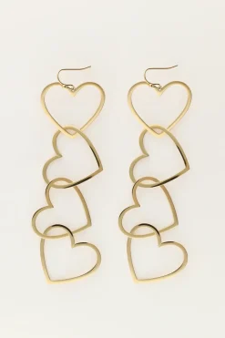 My Jewellery Boucles D'oreilles Avec Cœurs Ouverts Fashion