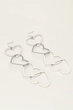 My Jewellery Boucles D'oreilles Avec Cœurs Ouverts Fashion