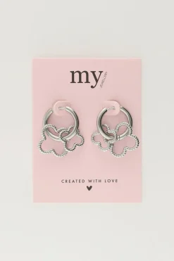 My Jewellery Boucles D'oreilles Avec Double Trèfle Hot