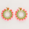 My Jewellery Boucles D'oreilles Avec Fleurs Roses Best