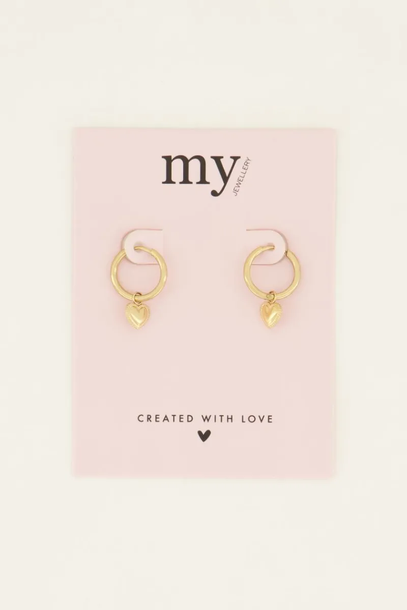 My Jewellery Boucles D’oreilles Avec Pendentif En Cœur New