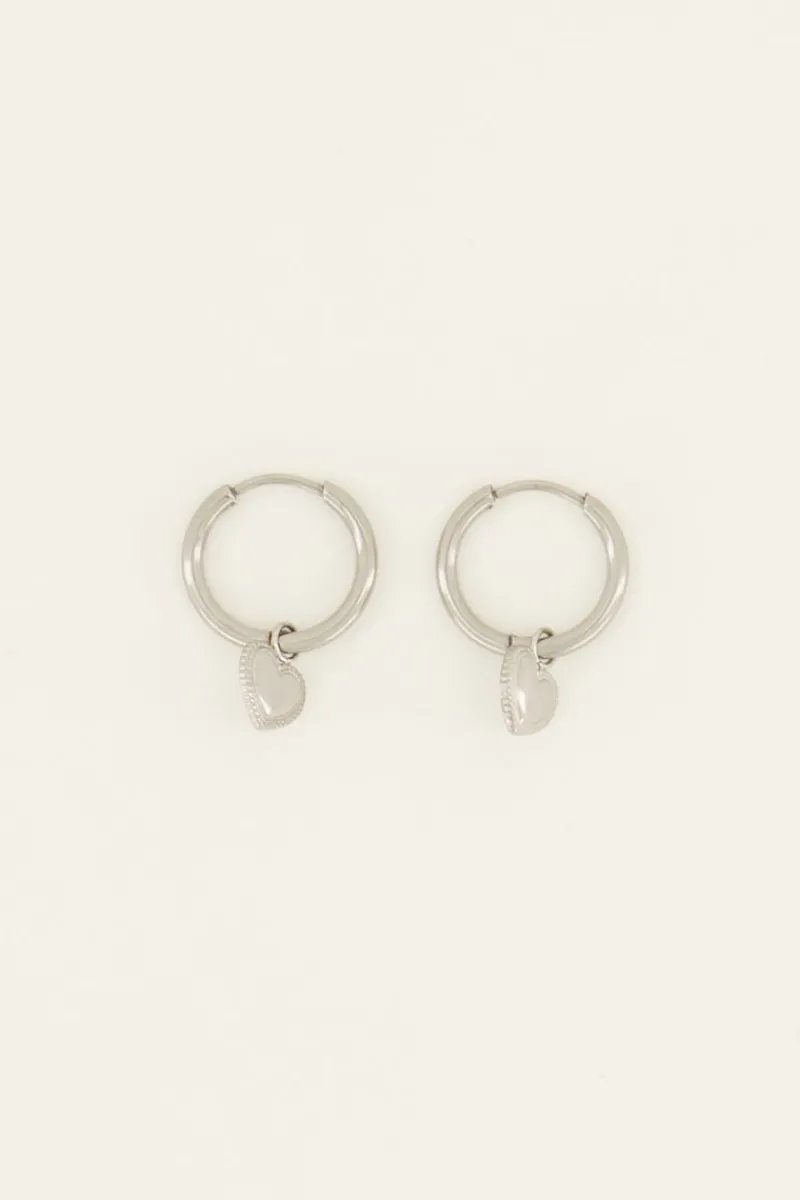 My Jewellery Boucles D’oreilles Avec Pendentif En Cœur New