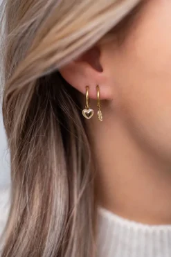 My Jewellery Boucles D’oreilles Avec Pendentif En Cœur New