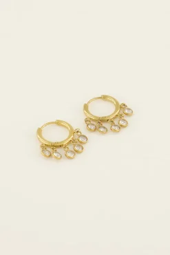 My Jewellery Boucles D'oreilles Avec Petites Pierres Transparentes Fashion