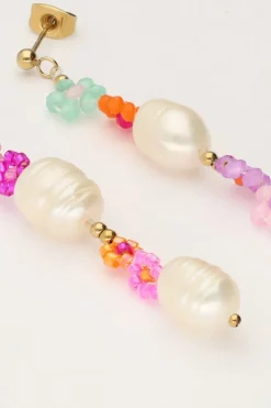 My Jewellery Boucles D'oreilles Avec Perles Et Fleurs Sale