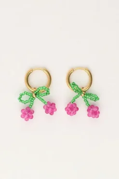 My Jewellery Boucles D'oreilles Avec Perles Cerise Sale