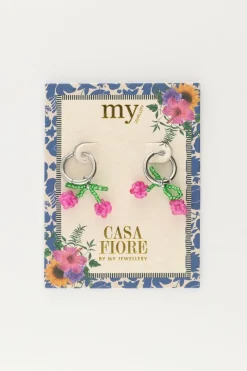My Jewellery Boucles D'oreilles Avec Perles Cerise Sale