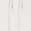My Jewellery Boucles D'oreilles Avec Perles Roses Et Une Perle New