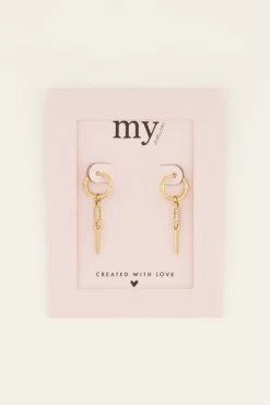 My Jewellery Boucles D’oreilles Avec Pierre Et Tige New