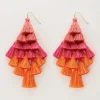 My Jewellery Boucles D'oreilles Avec Pompons Colorés Hot