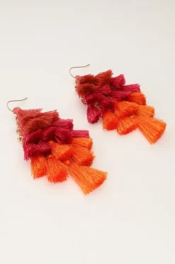 My Jewellery Boucles D'oreilles Avec Pompons Colorés Hot