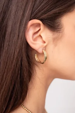 My Jewellery Boucles D'oreilles Bold Avec Triple Torsade Sale