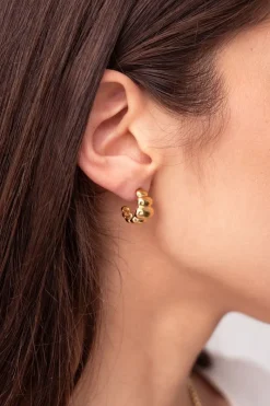 My Jewellery Boucles D'oreilles Bold Avec Bulle Rayée Best