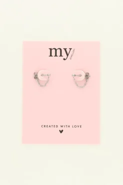 My Jewellery Boucles D’oreilles Boule Et Chaîne Best