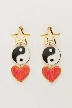 My Jewellery Boucles D'oreilles Candy Avec Trois Breloques New
