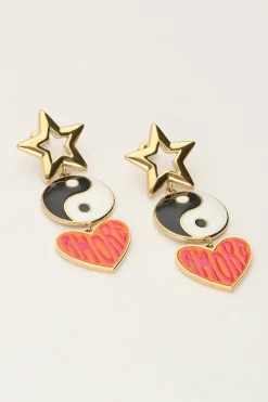 My Jewellery Boucles D'oreilles Candy Avec Trois Breloques New