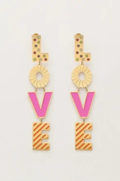 My Jewellery Boucles D'oreilles Candy Love Rose Fashion
