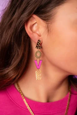 My Jewellery Boucles D'oreilles Candy Love Rose Fashion