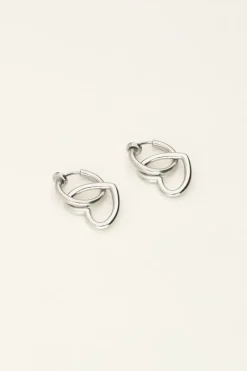 My Jewellery Boucles D’oreilles Coeur Et Créole Discount