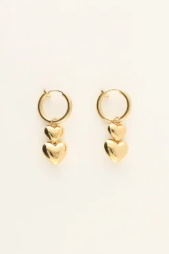 My Jewellery Boucles D’oreilles Coeurs à Clip Hot