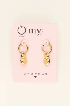 My Jewellery Boucles D’oreilles Coeurs à Clip Hot