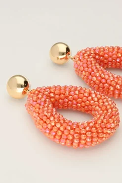 My Jewellery Boucles D'oreilles Corail Avec Pierres Outlet