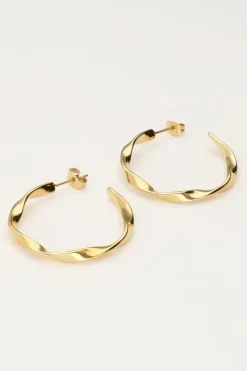 My Jewellery Boucles D'oreilles Créoles Torsadées New