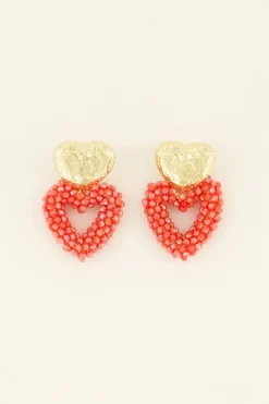 My Jewellery Boucles D'oreilles Cœurs à Bouton Doré Tendance Clearance