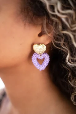 My Jewellery Boucles D'oreilles Cœurs à Bouton Doré Tendance Clearance