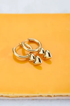 My Jewellery Boucles D’oreilles Double Cœur Best