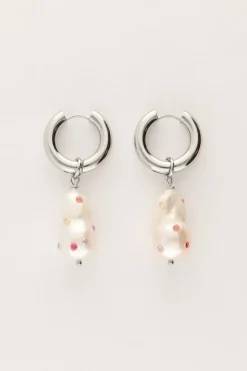 My Jewellery Boucles D'oreilles En Perles Avec Clous Multicolores Clearance