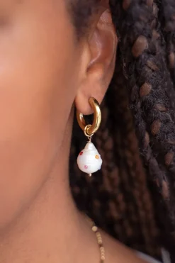 My Jewellery Boucles D'oreilles En Perles Avec Clous Multicolores Clearance